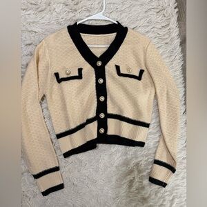 Pearl buttons cardigan. Size small